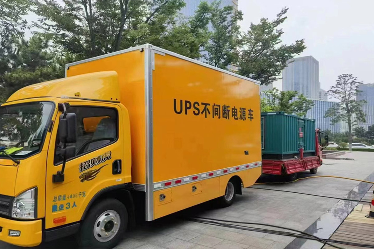 绍兴发电机租赁施工现场